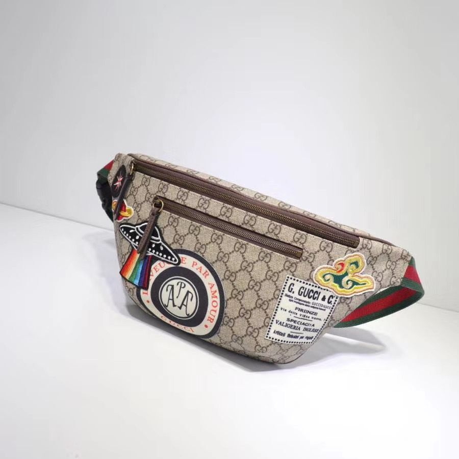 Gucci Night Courrier soft GG Supreme Original Qaility belt bag 529711 brown