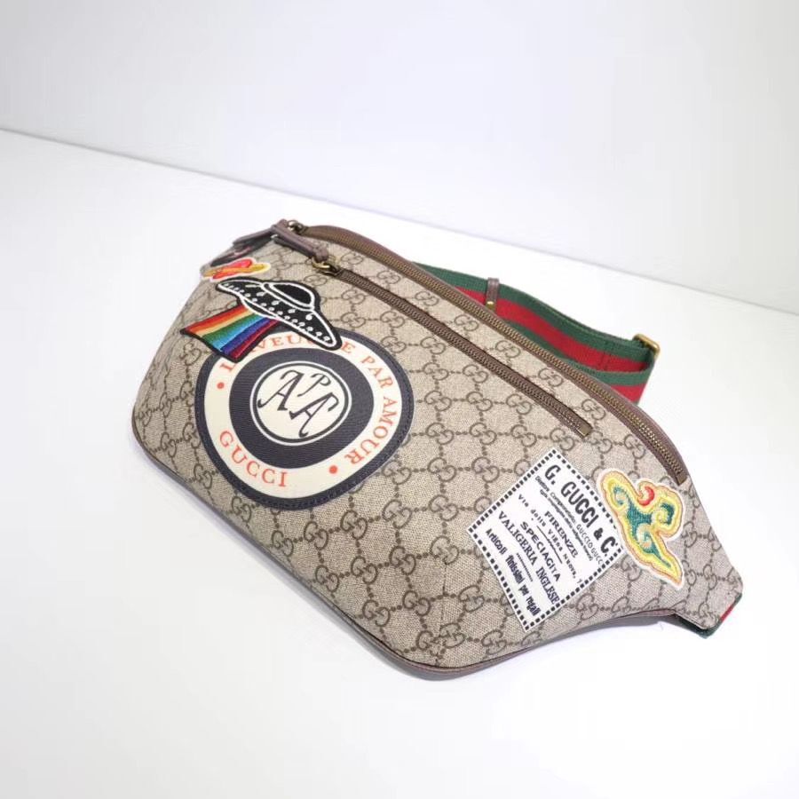 Gucci Night Courrier soft GG Supreme Original Qaility belt bag 529711 brown