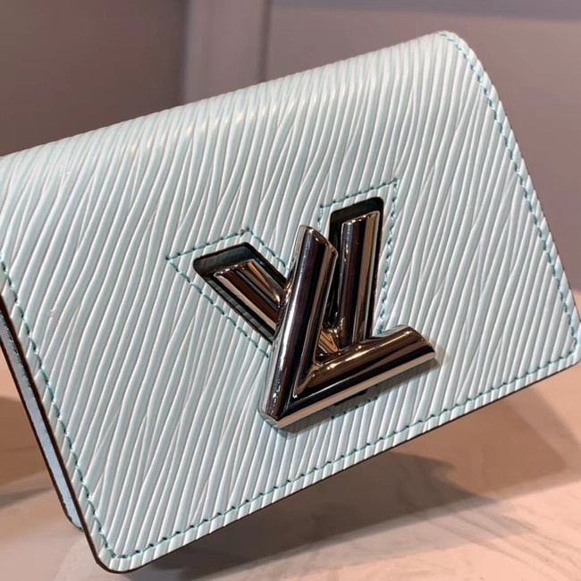 Louis vuitton original TWIST MULTICARTES card holder M68681 sky blue