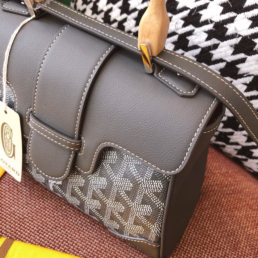 Goyard Y Doodling Calfskin Leather Tote Bag 99588 grey