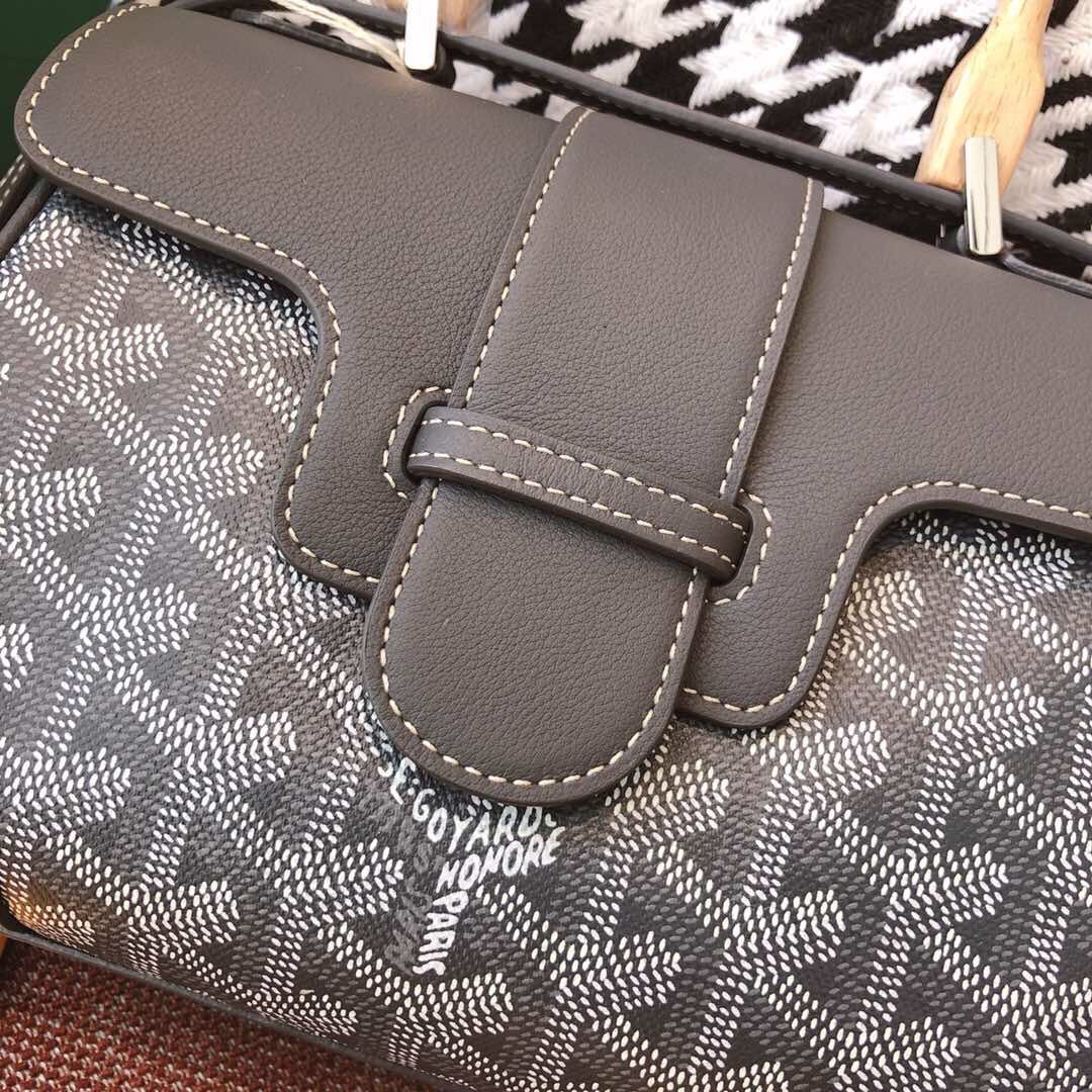 Goyard Y Doodling Calfskin Leather Tote Bag 99588 grey