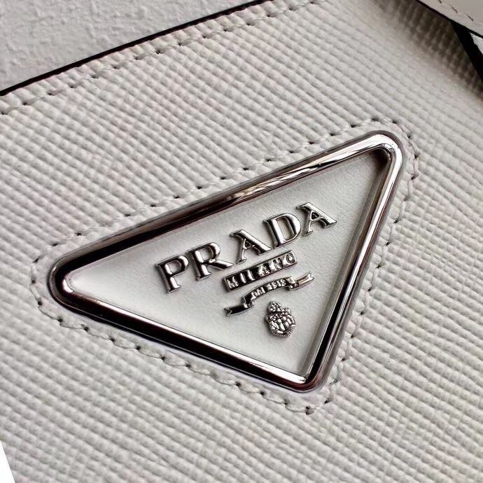 Prada Saffiano leather mini-bag 2BA269 White