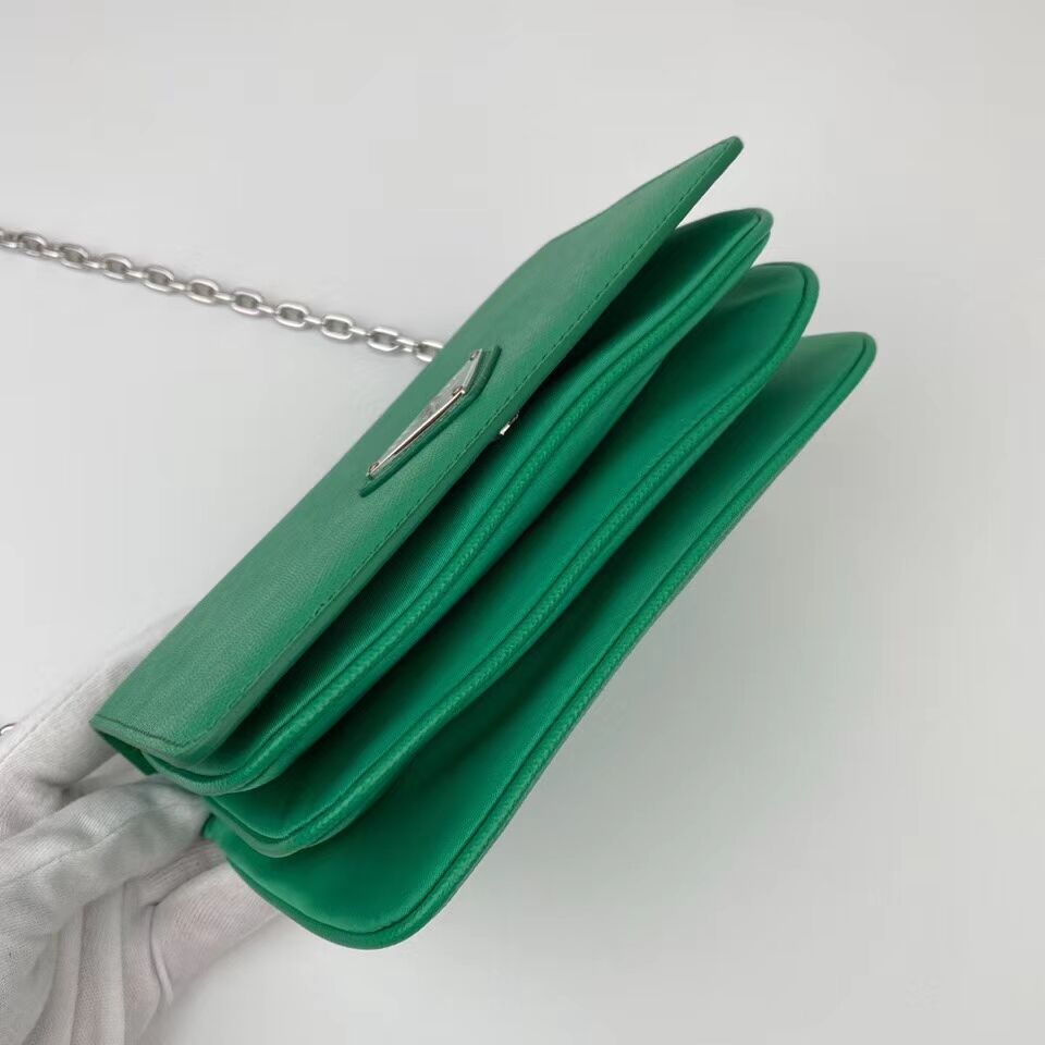 Prada Saffiano leather mini shoulder bag 2BD032 green