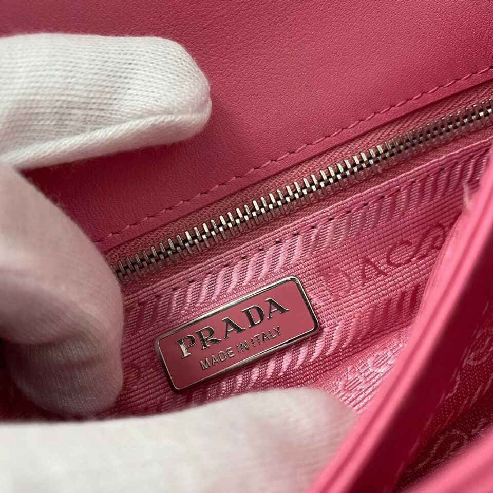 Prada Saffiano leather mini shoulder bag 2BD032 pink