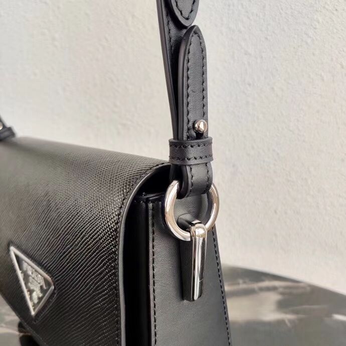 Prada Saffiano leather mini shoulder bag 2BD249 black
