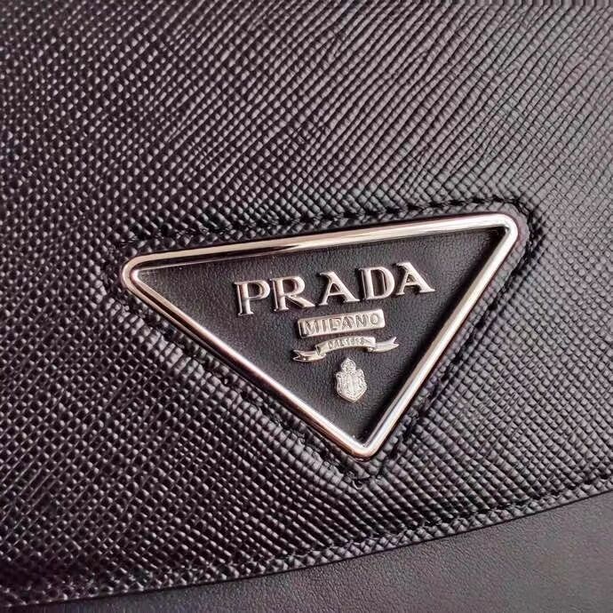 Prada Saffiano leather mini shoulder bag 2BD249 black