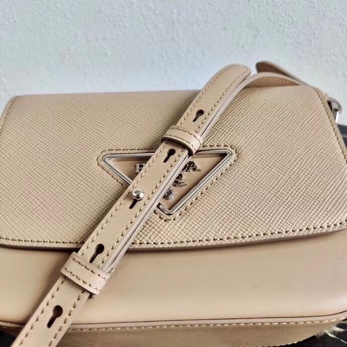 Prada Saffiano leather mini shoulder bag 2BD249 apricot