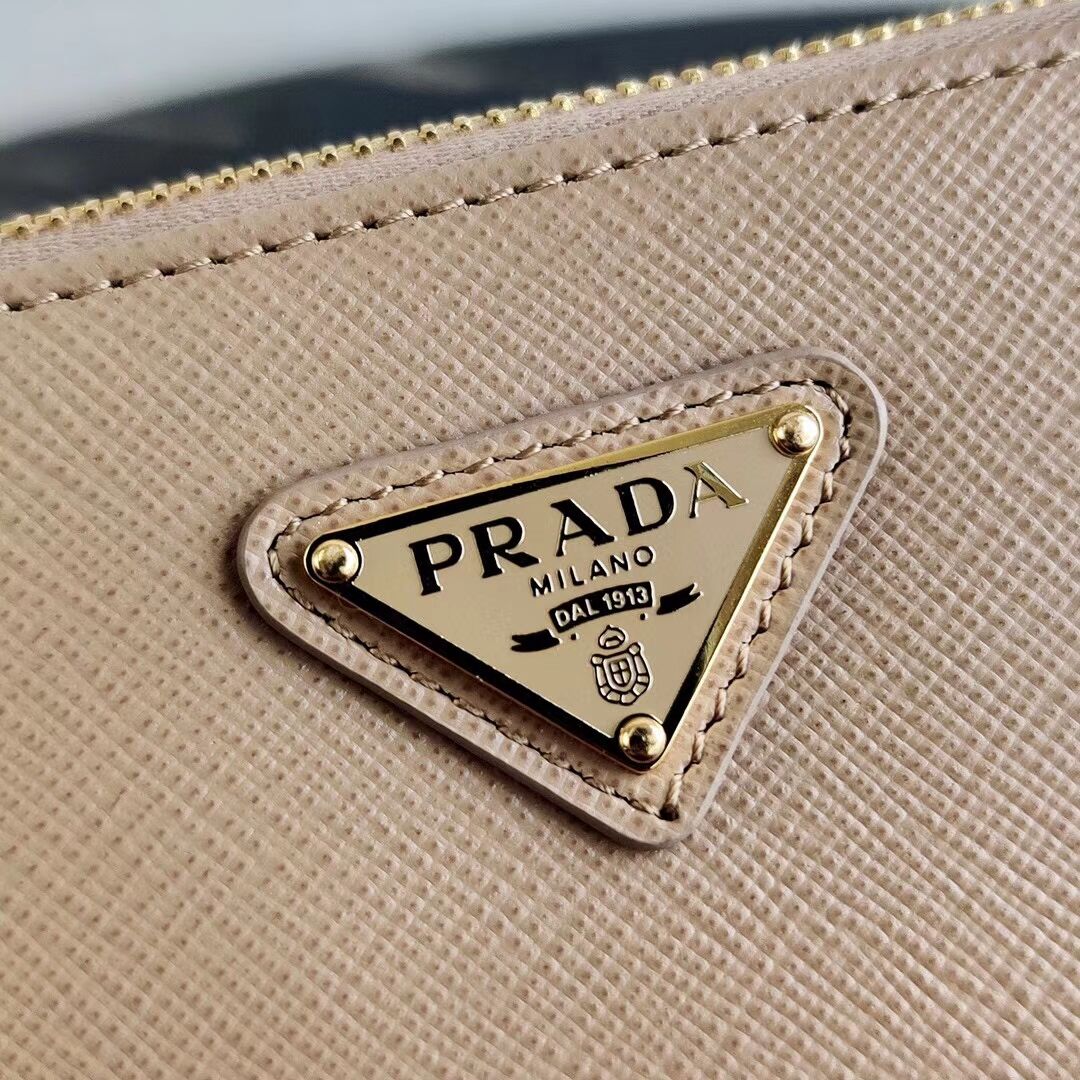 Prada Saffiano leather mini shoulder bag 2BH171 apricot