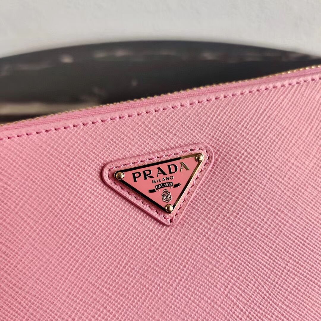 Prada Saffiano leather mini shoulder bag 2BH171 pink