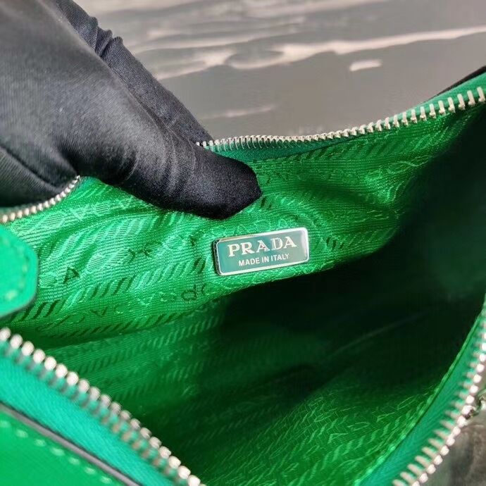 Prada Saffiano leather mini shoulder bag 2BH204 green