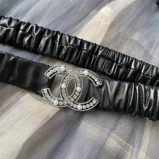 Chanel Calf Leather Belt 56611 black