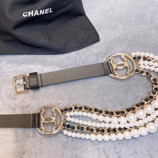 Chanel Calf Leather Belt 56612 black