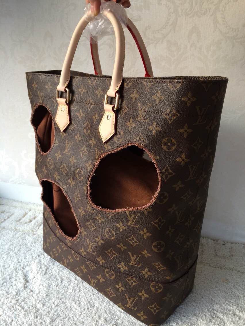 Louis Vuitton Original Leather Monogram canvas BAG WITH HOLES REI KAWAKUBO M40279