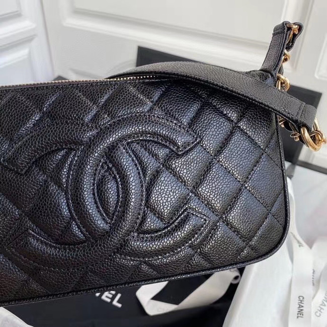 Fashion Chanel Original Caviar Leather Classic Bag 36988 black