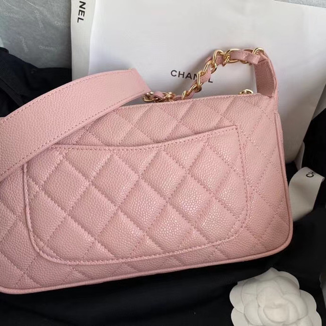 Fashion Chanel Original Caviar Leather Classic Bag 36988 pink
