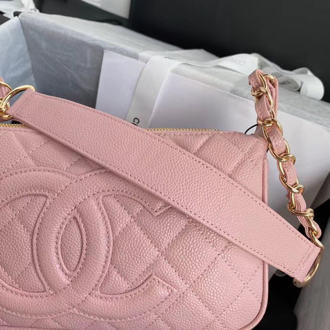 Fashion Chanel Original Caviar Leather Classic Bag 36988 pink