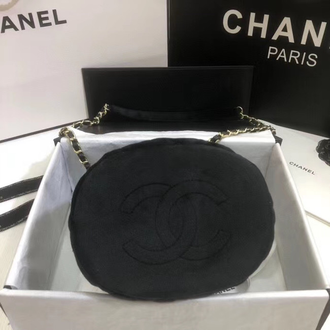 Chanel velvet Drawstring bag AS1894 black