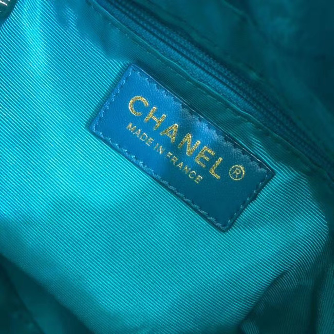 Chanel velvet Drawstring bag AS1894 light blue