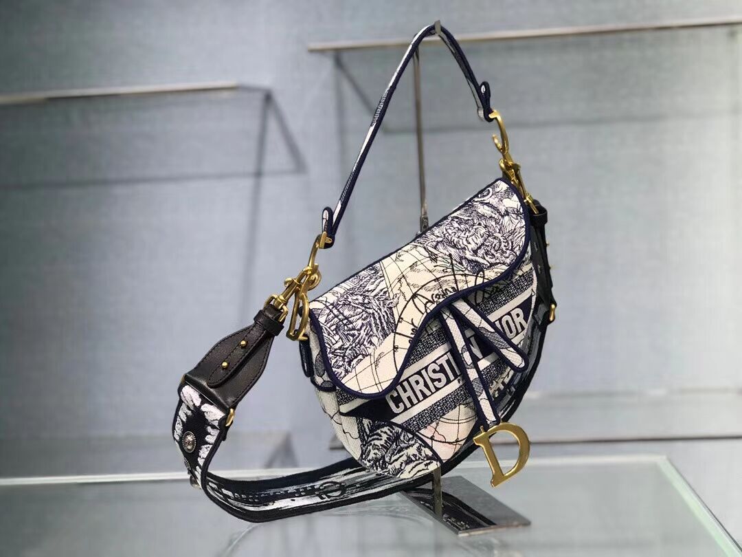 SADDLE BAG Dior Embroidery D2456E