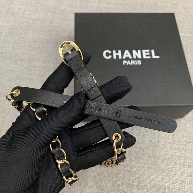 Chanel Original Calf Leather 2.0CM 3600 black