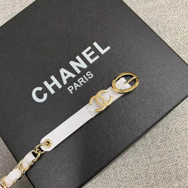 Chanel Original Calf Leather 2.0CM 3600 white
