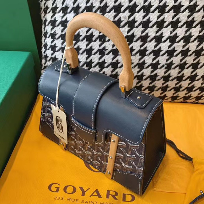 Goyard mini saigon tote bag 55632 dark blue