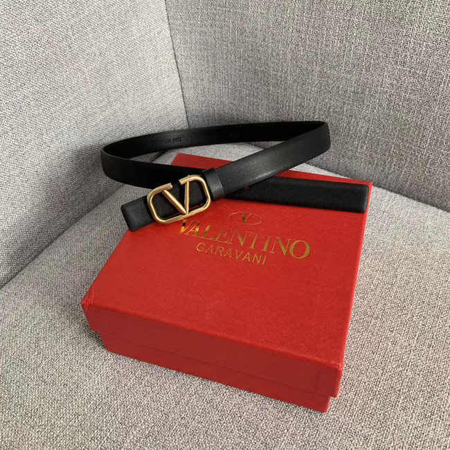 Valentino Leather Belt wide 2.0CM 3599 black