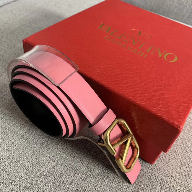 Valentino Leather Belt wide 2.0CM 3599 pink