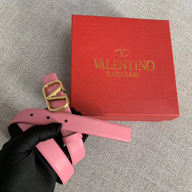 Valentino Leather Belt wide 2.0CM 3599 pink