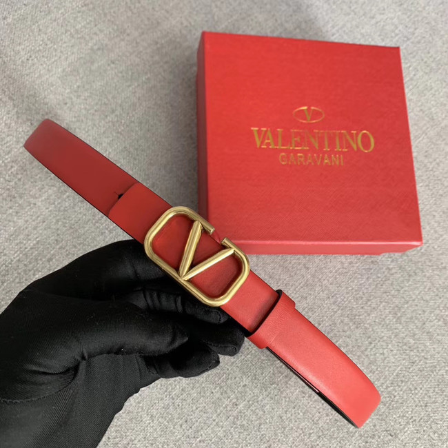 Valentino Leather Belt wide 2.0CM 3599 red