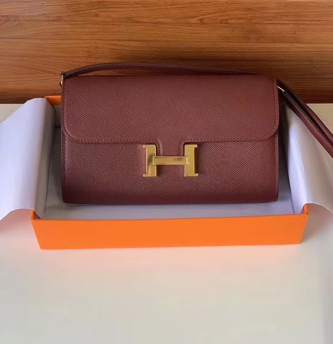 Hermes Constance to go mini Bag H4088 Burgundy