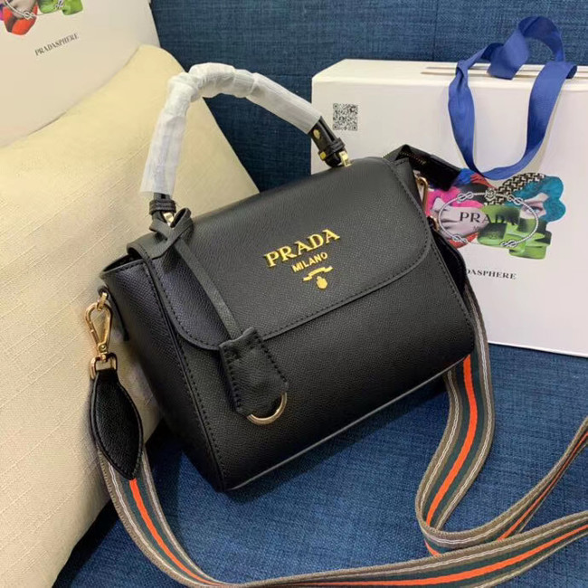 Prada Calf skin tote 1BD071 1BD209 black