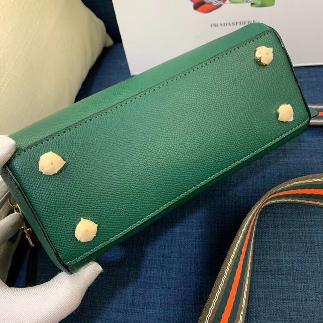 Prada Calf skin tote 1BD071 1BD209 green