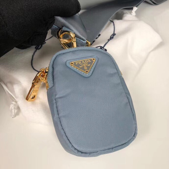Prada Re-Edition nylon shoulder bag 1BH204 light blue