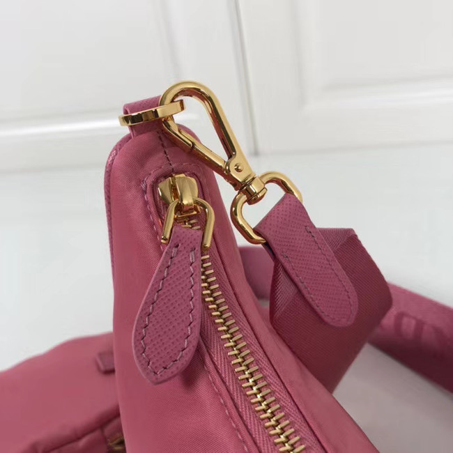 Prada Re-Edition nylon shoulder bag 1BH204 rose