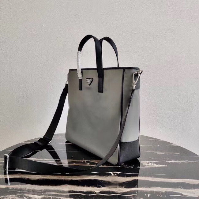 Prada Re-Edition nylon tote 1BD071 2VG064 grey