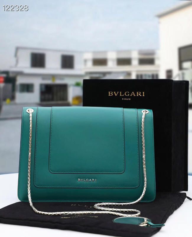 Bvlgari Serpenti Forever leather crossbody bag 20288 Emerald