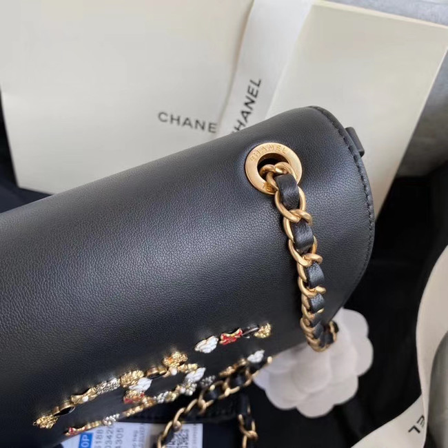 Chanel Original Lather Flap Bag AS3699 black