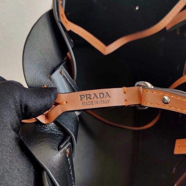 Prada Leather Tress Tote 1BG318 apricot