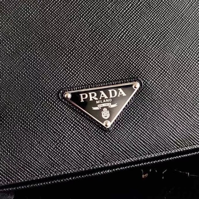 Prada Saffiano leather shoulder bag 2VD038 black