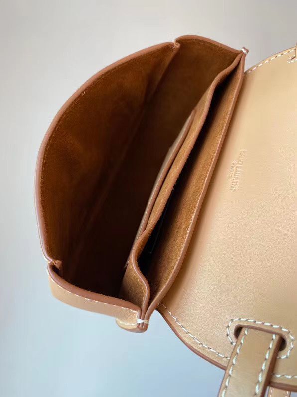 Yves Saint Laurent Kaia Calfskin Leather Shoulder Bag Y635627 Light Brown