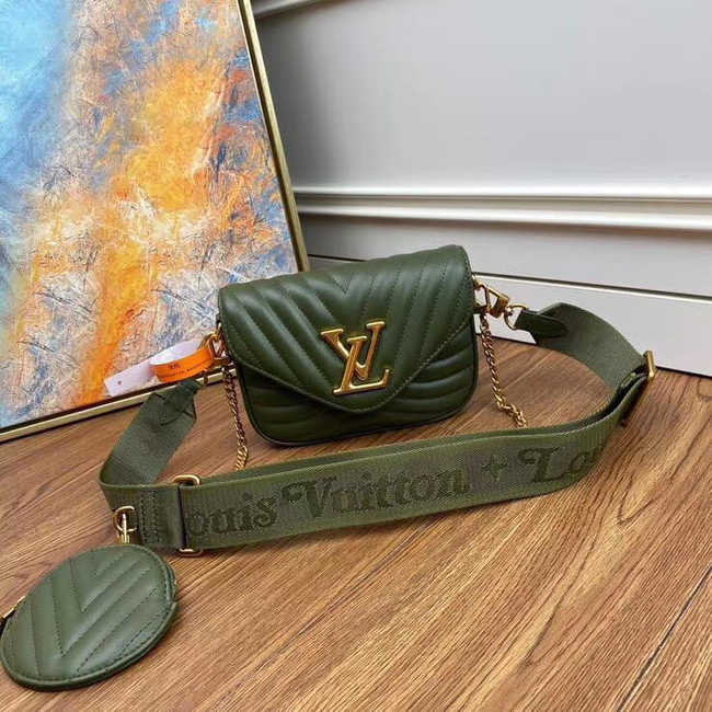 Louis Vuitton Original NEW WAVE MULTI-POCHETTE M56461 green