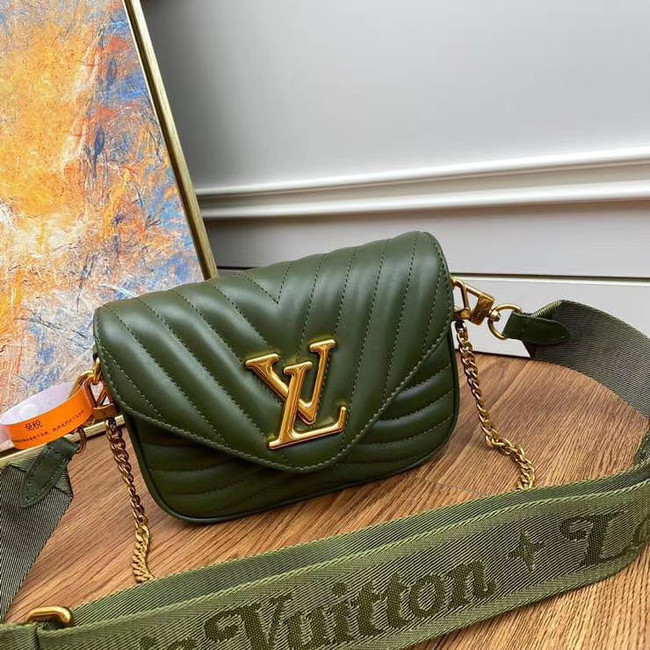Louis Vuitton Original NEW WAVE MULTI-POCHETTE M56461 green