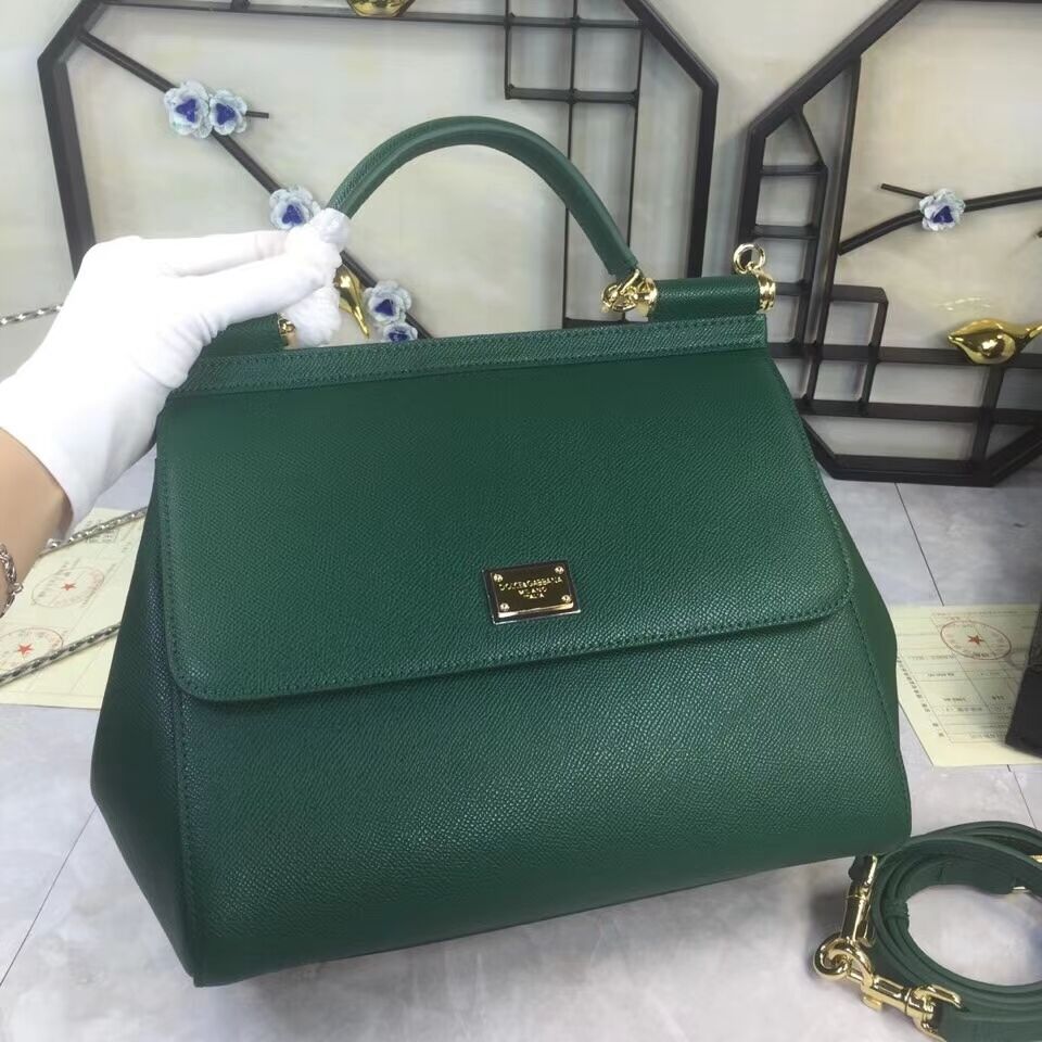 Dolce & Gabbana Origianl Leather 4138 Large blackish green