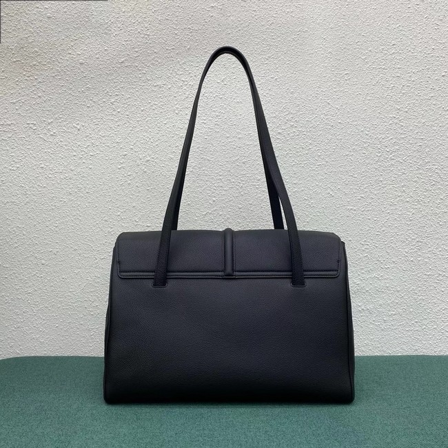 Celine LARGE SOFT 16 BAG IN SUPPLE GRAINED CALFSKIN 194043 BLACK 