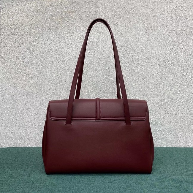 Celine LARGE SOFT 16 BAG IN SUPPLE GRAINED CALFSKIN 194043 Burgundy