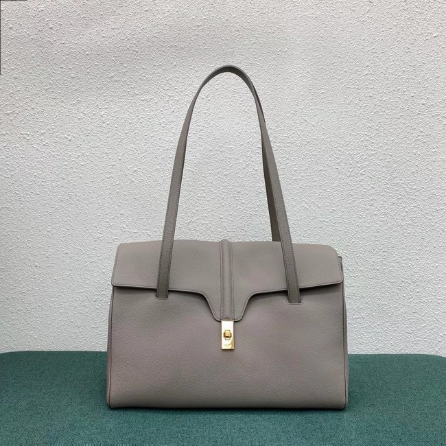 Celine LARGE SOFT 16 BAG IN SUPPLE GRAINED CALFSKIN 194043 GREY