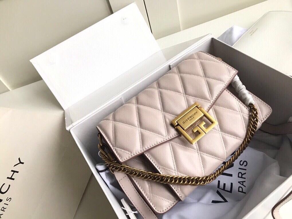 GIVENCHY Original Leather Shoulder Bag 6314 Beige