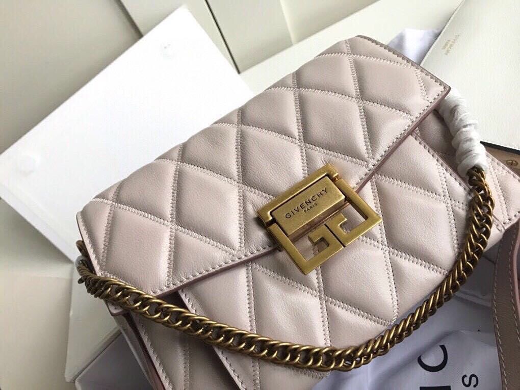 GIVENCHY Original Leather Shoulder Bag 6314 Beige