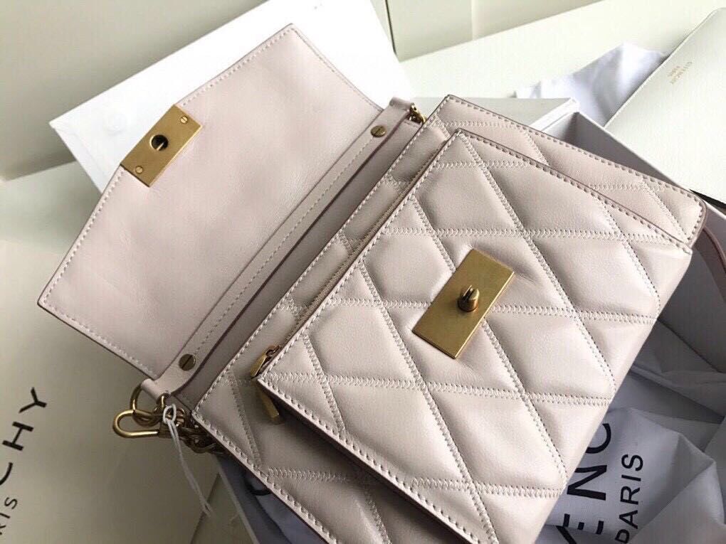 GIVENCHY Original Leather Shoulder Bag 6314 Beige